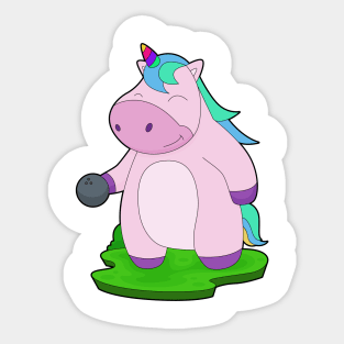 Unicorn Bowling Bowling ball Sticker